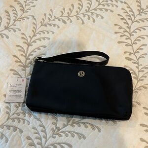 lululemon athletica Black Curved Wristlet Clutch